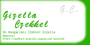 gizella czekkel business card